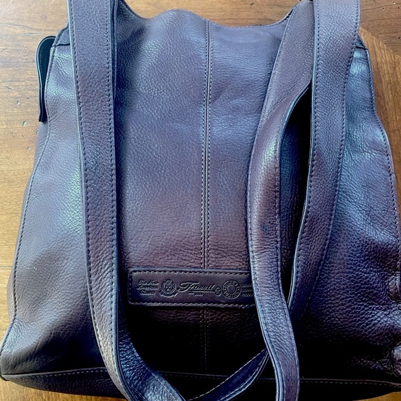 Fossil 1954 Classic Brown Leather Messenger Purse - Picture 10 of 11